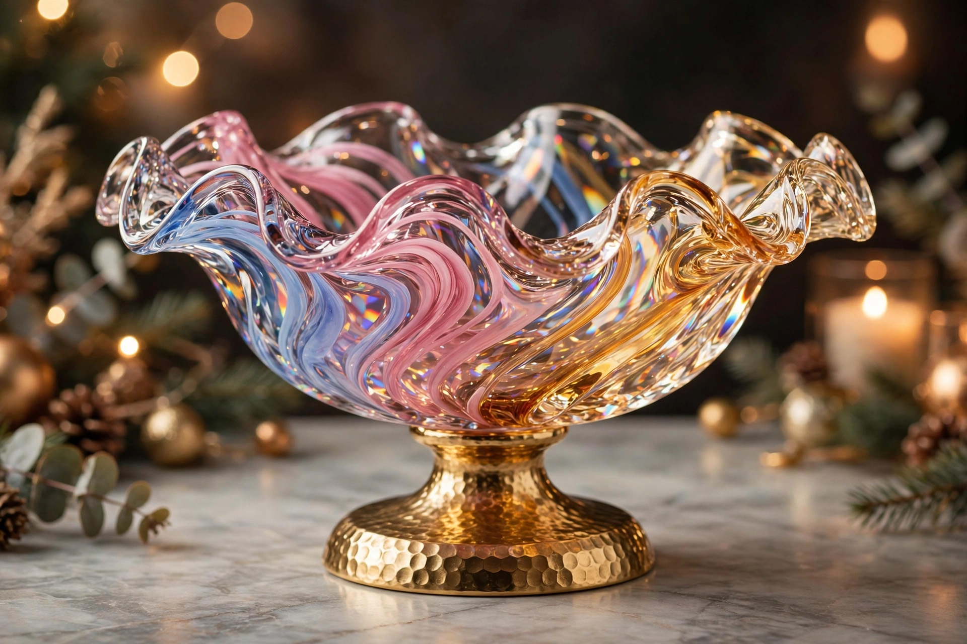 Crystal Centerpiece Bowl