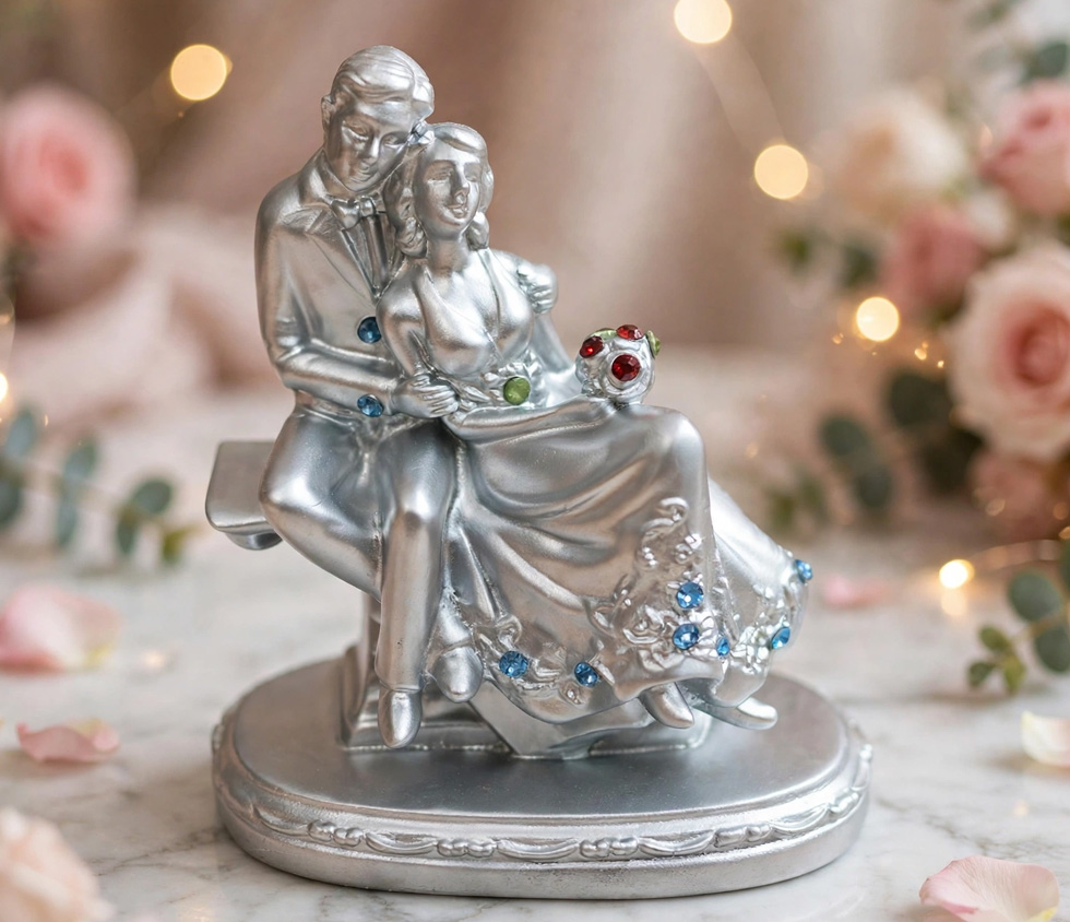 Couple Bench Statue