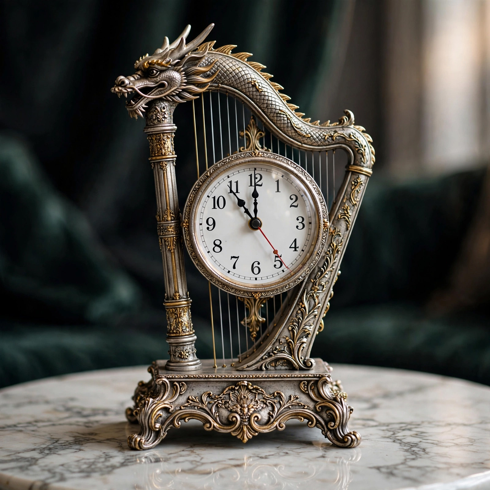 Golden Prosperity Clock